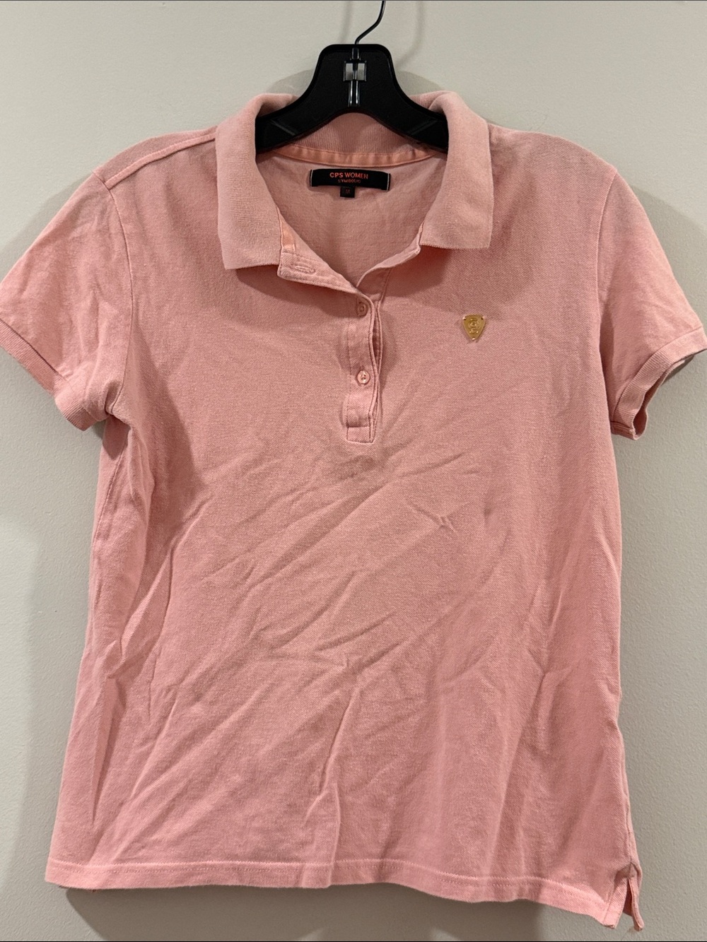 Pink Short-Sleeve Polo Shirt